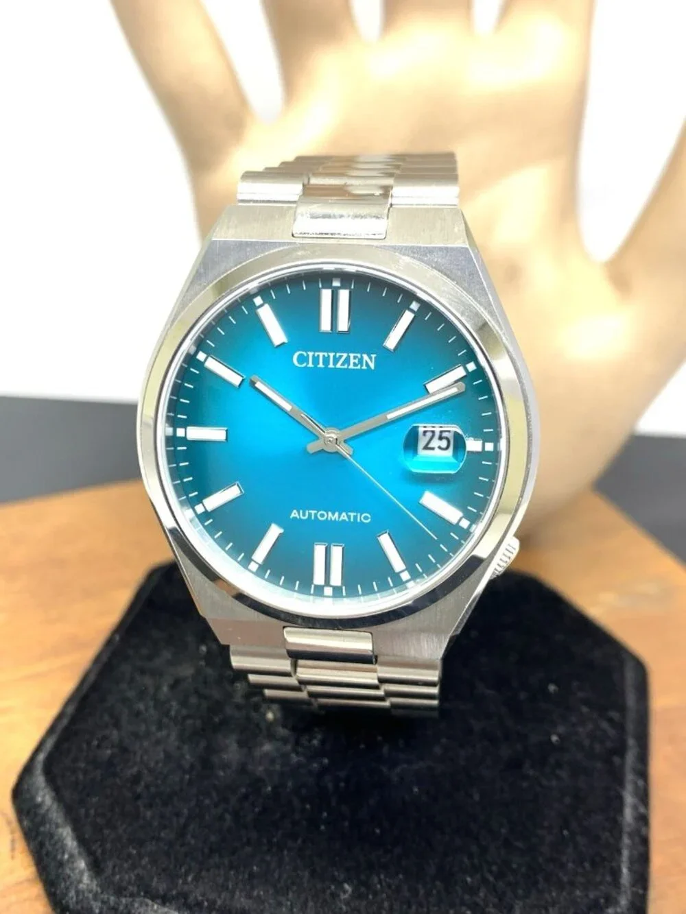 Citizen Men's Watch NJ0151-88X Tsuyosa Automatic Blue Dial Silver Steel 40mm
